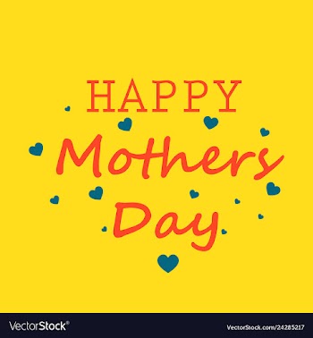 Mothers day greeting card with blossom flowers vector image