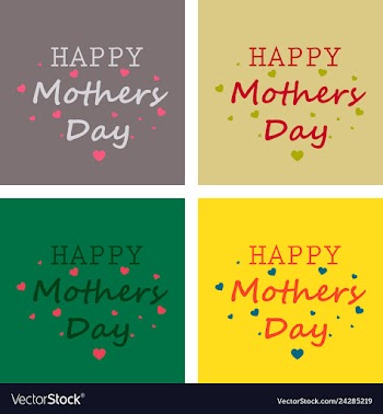 Mothers day greeting card with blossom flowers vector image
