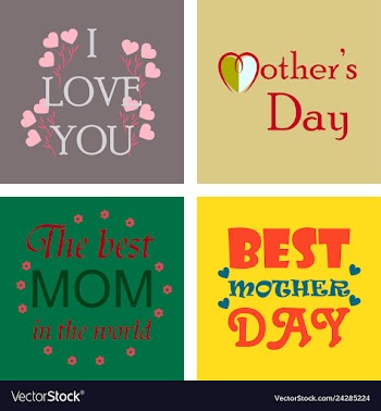 Mothers day greeting card with blossom flowers vector image