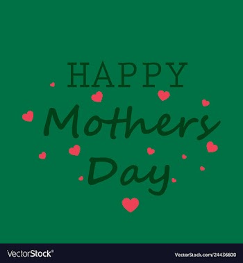 Mothers day greeting card with blossom flowers vector image
