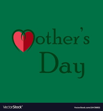 Mothers day greeting card with blossom flowers vector image