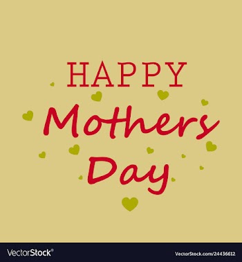 Mothers day greeting card with blossom flowers vector image