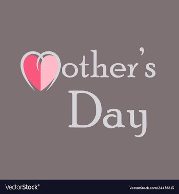 Mothers day greeting card with blossom flowers vector image