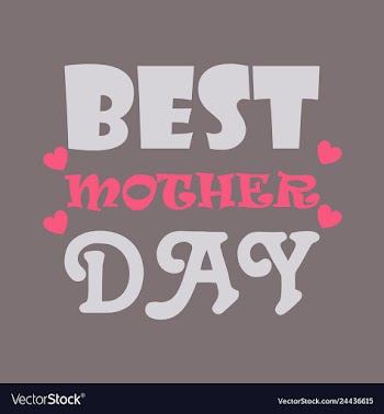 Mothers day greeting card with blossom flowers vector image