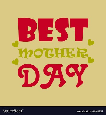 Mothers day greeting card with blossom flowers vector image