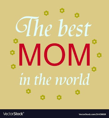 Mothers day greeting card with blossom flowers vector image