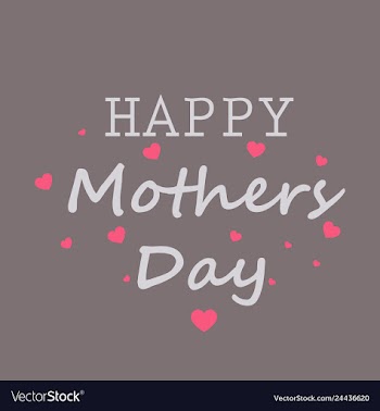 Mothers day greeting card with blossom flowers vector image