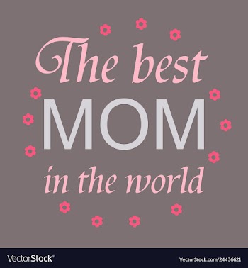 Mothers day greeting card with blossom flowers vector image