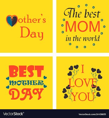 Mothers day greeting card with blossom flowers vector image