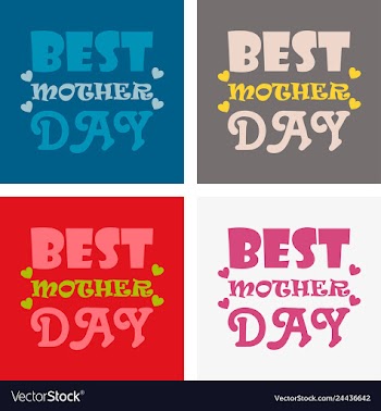 Mothers day greeting card with blossom flowers vector image