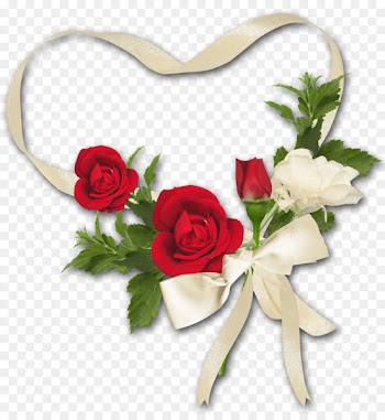 Mothers Day Party Child Flower bouquet - Heart-shaped ribbon roses 