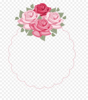 Mothers Day Super Ring Message Fathers Day - Romantic floral border design 