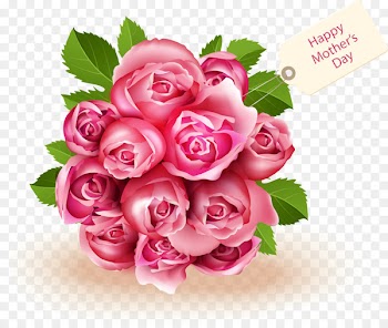 Mothers Day Wish Morning Love - Mother's Day bouquet of pink roses diagram 