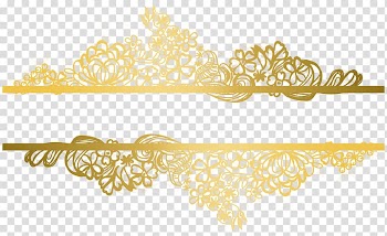 Motif Adobe Illustrator Pattern, Chinese gold lace, gold floral margin illustration transparent background PNG clipart