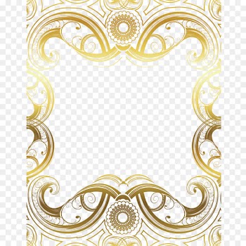 Motif Drawing Ornament Pattern - Gold pattern 