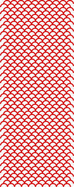 Motif Fish scale Pattern - Wave Shading 