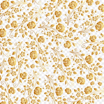 Motif Pattern - Vector painted gold pattern 
