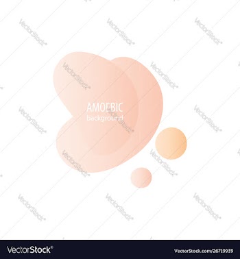 Motion amoeba fluid abstract background paper cut vector image