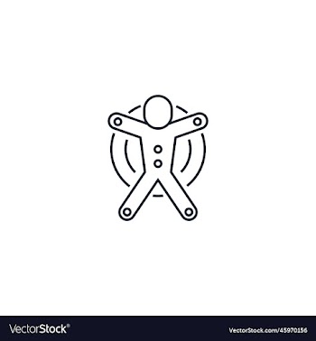 motion tracking creative icon from augmented