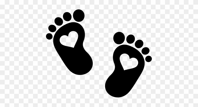 Motiv T-shirts Selbst Gestalten - Baby Footprint Icon