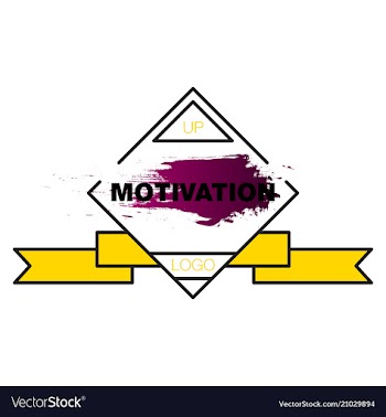 Motivation quote poster inspirational banner with vector image