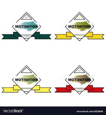 Motivation quote poster inspirational banner with vector image