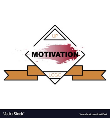 Motivation quote poster inspirational banner with vector image