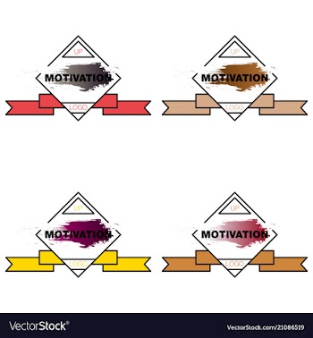 Motivation quote poster inspirational banner with vector image