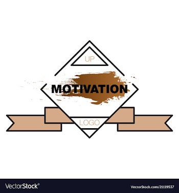 Motivation quote poster inspirational banner with vector image