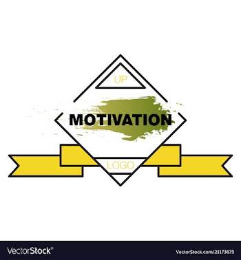 Motivation quote poster inspirational banner with vector image