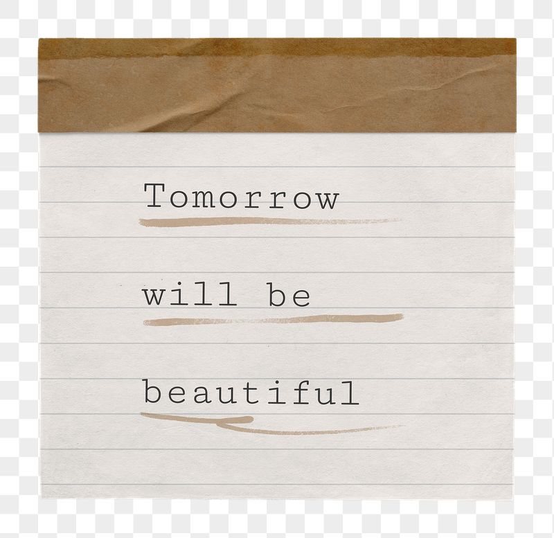 Motivational positive png quote, paper | Free PNG - rawpixel