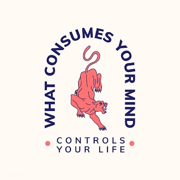 Motivational quote with text What consumes yo.. | Free stock vector - 517001