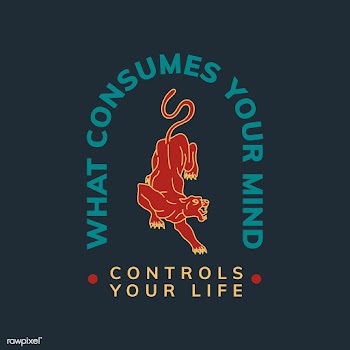 Motivational quote with text What consumes yo.. | Free stock vector - 517015