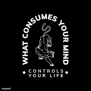 Motivational quote with text What consumes yo.. | Free stock vector - 517023