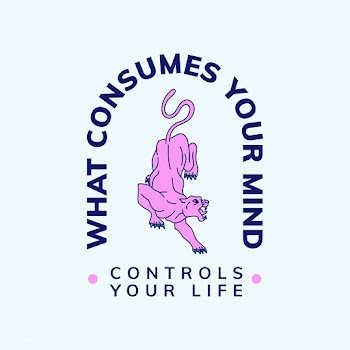 Motivational quote with text What consumes yo.. | Free stock vector - 517036