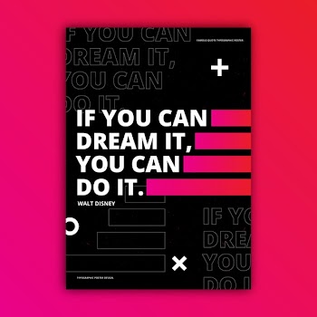 Motivational quotes typographic poster Free Vector