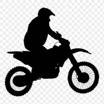 Motocross rider png silhouette, transparent | Free PNG - rawpixel