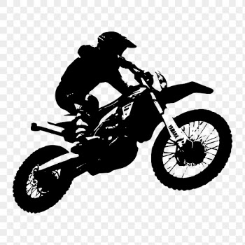 Motocross rider png sport silhouette, | Free PNG - rawpixel