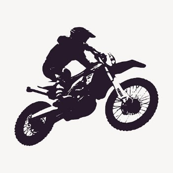 Motocross rider silhouette collage element, | Free PSD - rawpixel