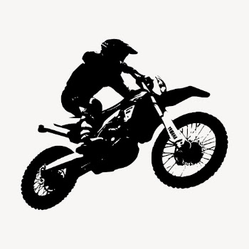 Motocross rider silhouette collage element, | Free PSD - rawpixel