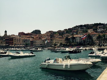 Motorboat Near Dock