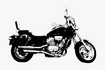Motorcycle drawing, illustration vector. Free | Free Vector - rawpixel