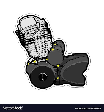 motorcycle engine art