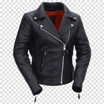 Motorcycle Leather Jacket PNG Download Image