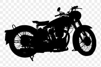 Motorcycle png sticker vehicle silhouette, | Free PNG - rawpixel