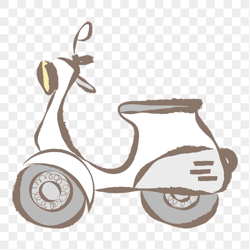 Motorcycle scooter png sticker, pastel | Free PNG Illustration - rawpixel