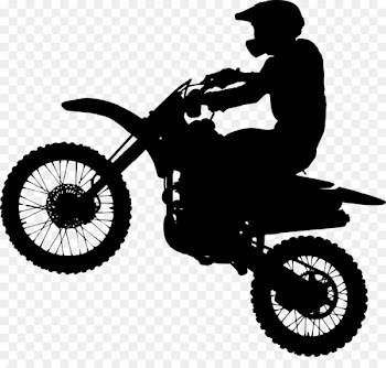 Motorcycle Silhouette Bicycle Motocross Clip art - dirt 
