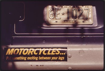 Motorcycles sticker at the back | Free Photo - rawpixel