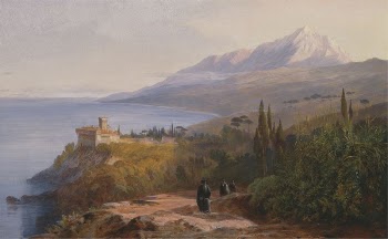 Mount Athos and the Monastery | Free Photo - rawpixel