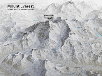 Mount Everest 3D Map by Tom | Free Photo - rawpixel